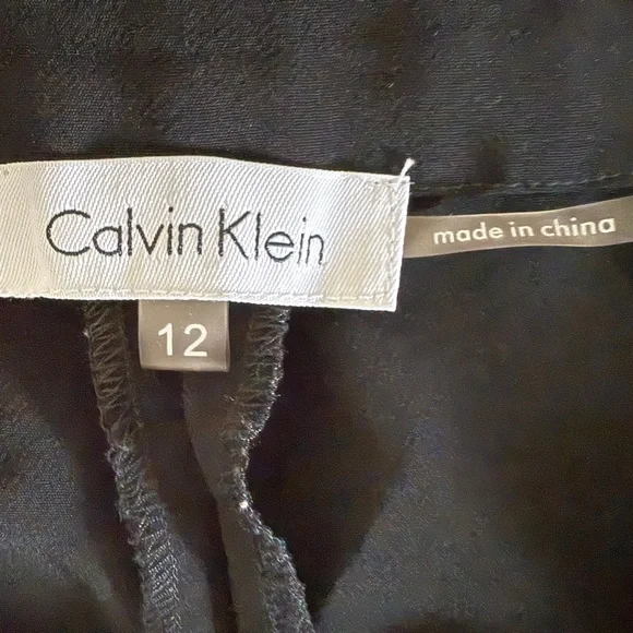 Black Culottes, Size 12 by Calvin Klein - Picture 5 of 6